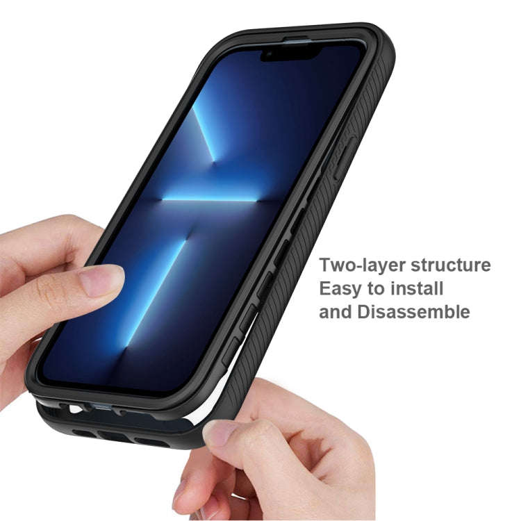 Starry Sky Solid Color PC + TPU Phone Case, For iPhone 14 Plus, For iPhone 14, For iPhone 14 Pro,...