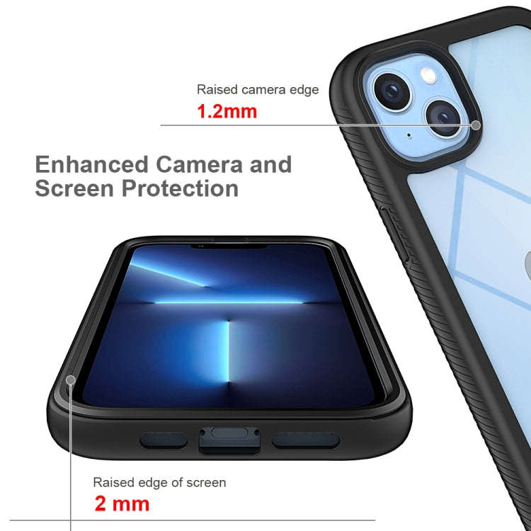 Starry Sky Solid Color PC + TPU Phone Case, For iPhone 14 Plus, For iPhone 14, For iPhone 14 Pro,...