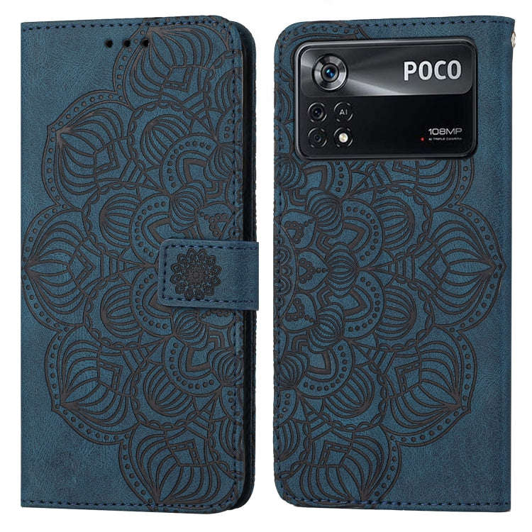 Mandala Embossed Flip Leather Phone Case, For Xiaomi Poco M4 Pro 5G, For Xiaomi Poco X3 NFC, For ...