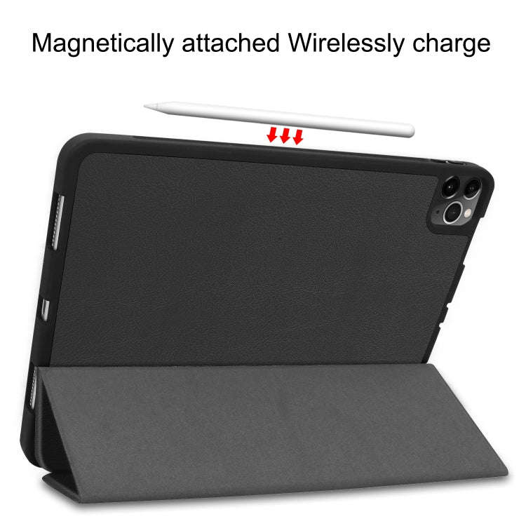 Custer Pattern TPU Smart Tablet Holster with Sleep Function & Tri-Fold Bracket & Pen Slot, For iP...