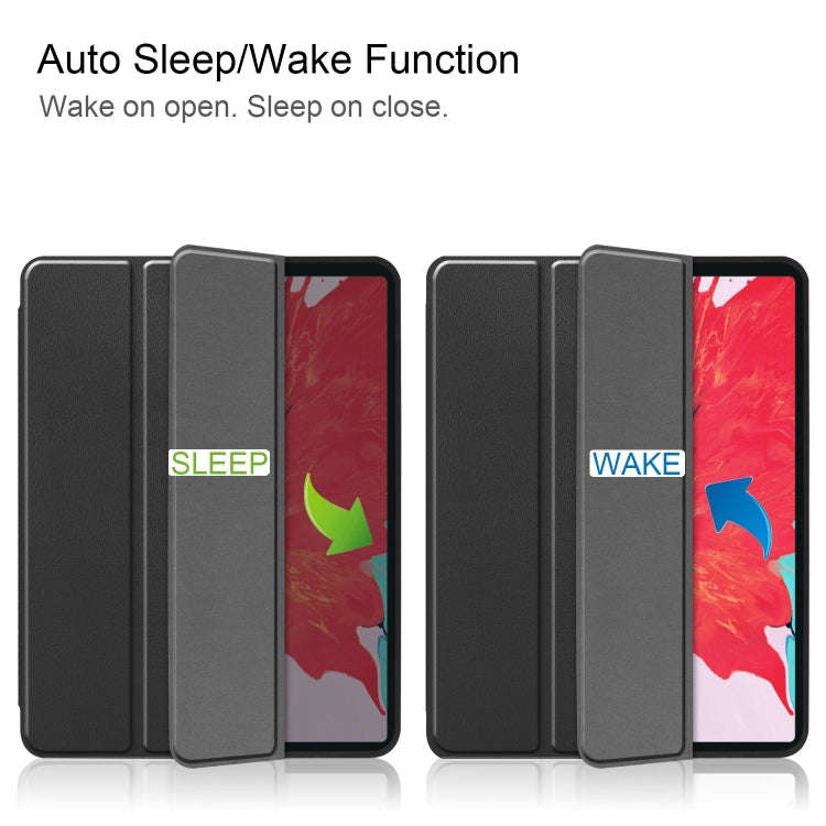 Custer Pattern TPU Smart Tablet Holster with Sleep Function & Tri-Fold Bracket & Pen Slot, For iP...