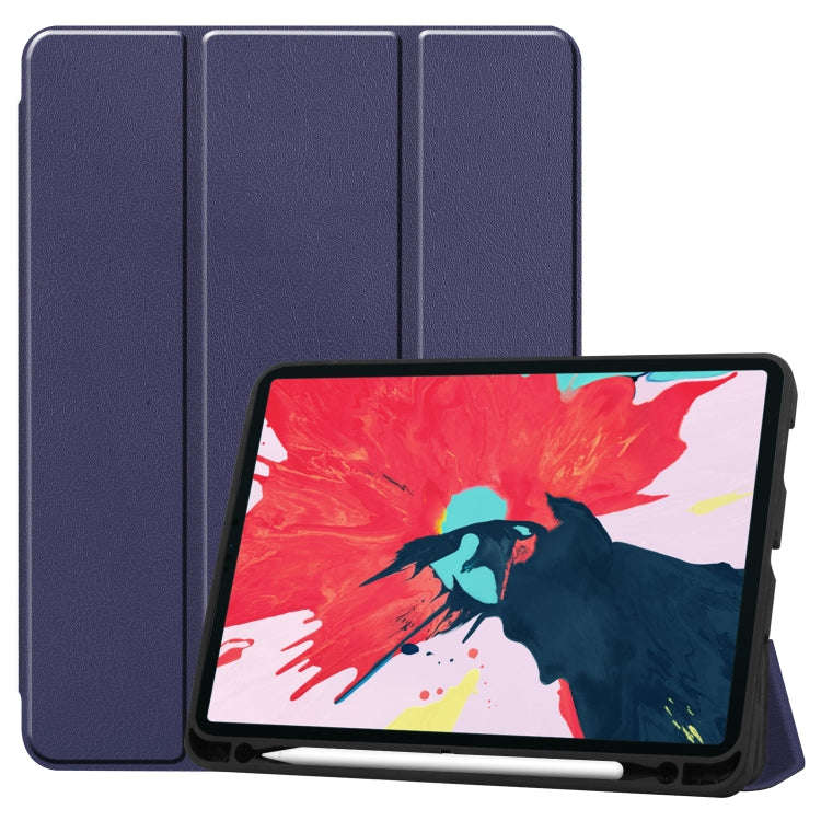 Custer Pattern TPU Smart Tablet Holster with Sleep Function & Tri-Fold Bracket & Pen Slot, For iP...