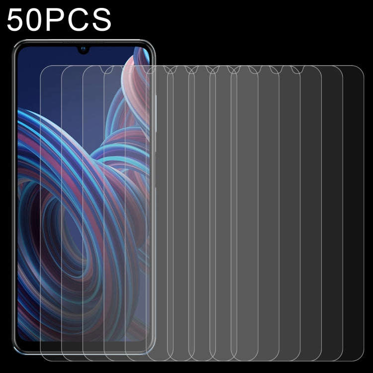 50 PCS 0.26mm 9H 2.5D Tempered Glass Film