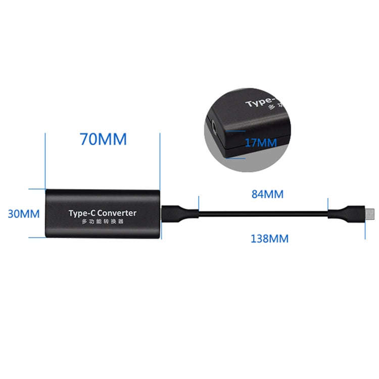 JORINDO 45W DC 7.9 x 5.5mm Female Socket to USB-C / Type-C Male Plug Power Adapter Converter, For...