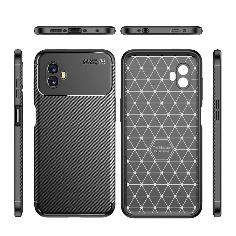 Precise Hole Carbon Fiber Texture Shockproof TPU Phone Case, For Samsung Galaxy Xcover6 Pro