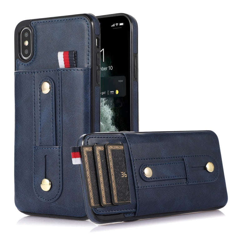 Wristband Kickstand Wallet Leather Phone Case, For iPhone 11 Pro Max, For iPhone X / XS, For iPho...