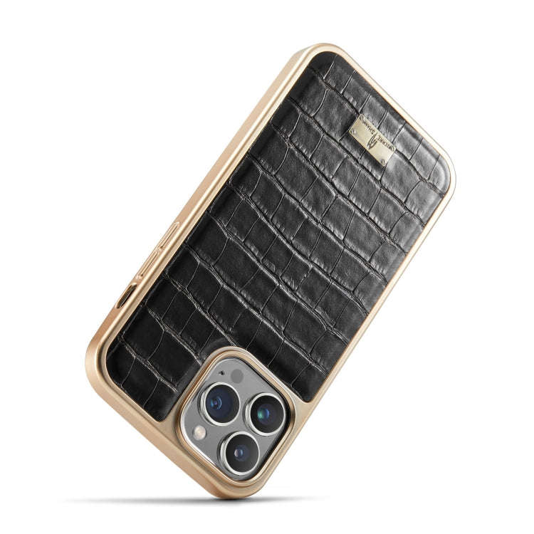 Crocodile Texture Electroplating PU Phone Case, For iPhone 13, For iPhone 13 Pro, For iPhone 13 P...