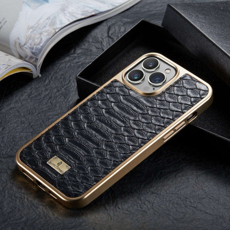 Python Texture Electroplating PU Phone Case, For iPhone 13, For iPhone 13 Pro, For iPhone 13 Pro ...