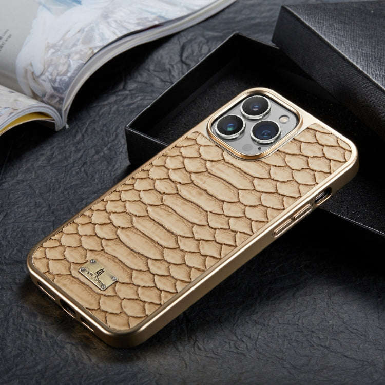 Python Texture Electroplating PU Phone Case, For iPhone 13, For iPhone 13 Pro, For iPhone 13 Pro ...