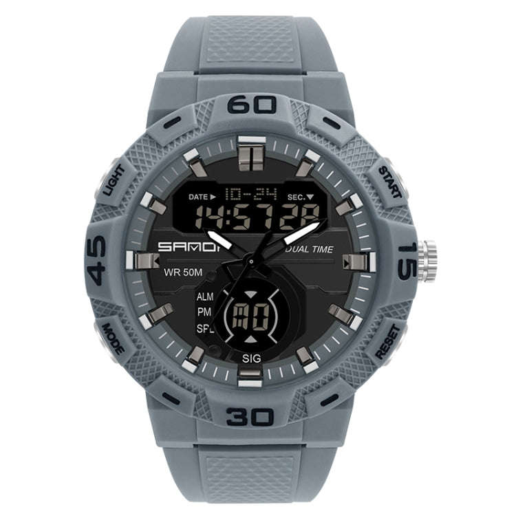 SANDA 3087 Luminous Waterproof Dual Display Electronic Watch