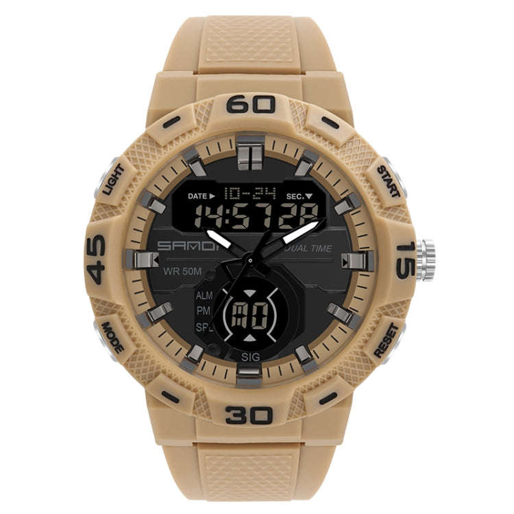 SANDA 3087 Luminous Waterproof Dual Display Electronic Watch