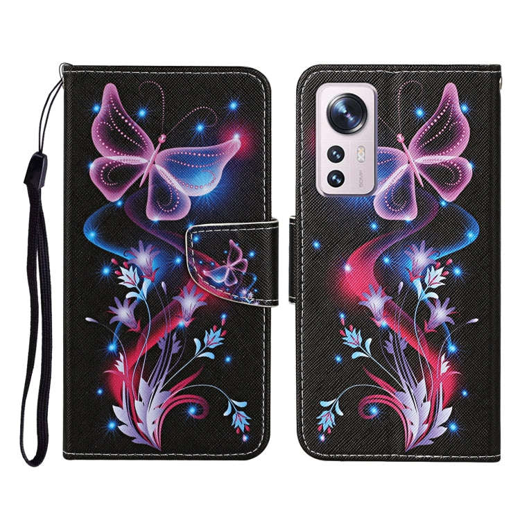 Colored Drawing Pattern Flip Leather Phone Case, For Xiaomi 12 Lite, For Xiaomi Poco X4 Pro 5G
