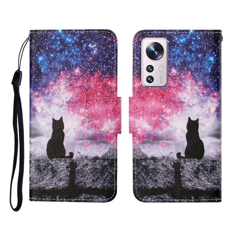 Colored Drawing Pattern Flip Leather Phone Case, For Xiaomi 12 Lite, For Xiaomi Poco X4 Pro 5G
