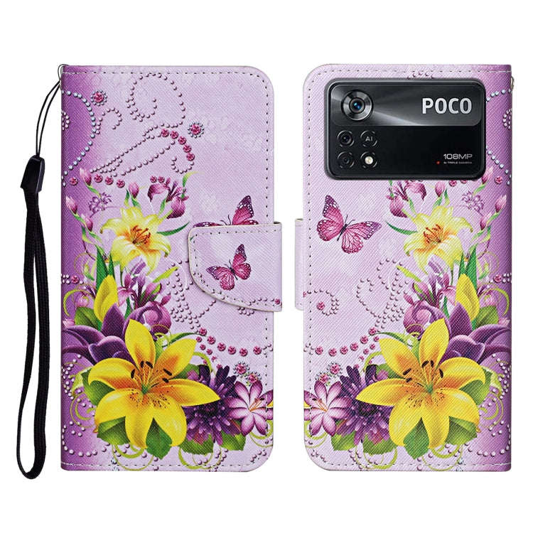 Colored Drawing Pattern Flip Leather Phone Case, For Xiaomi 12 Lite, For Xiaomi Poco X4 Pro 5G