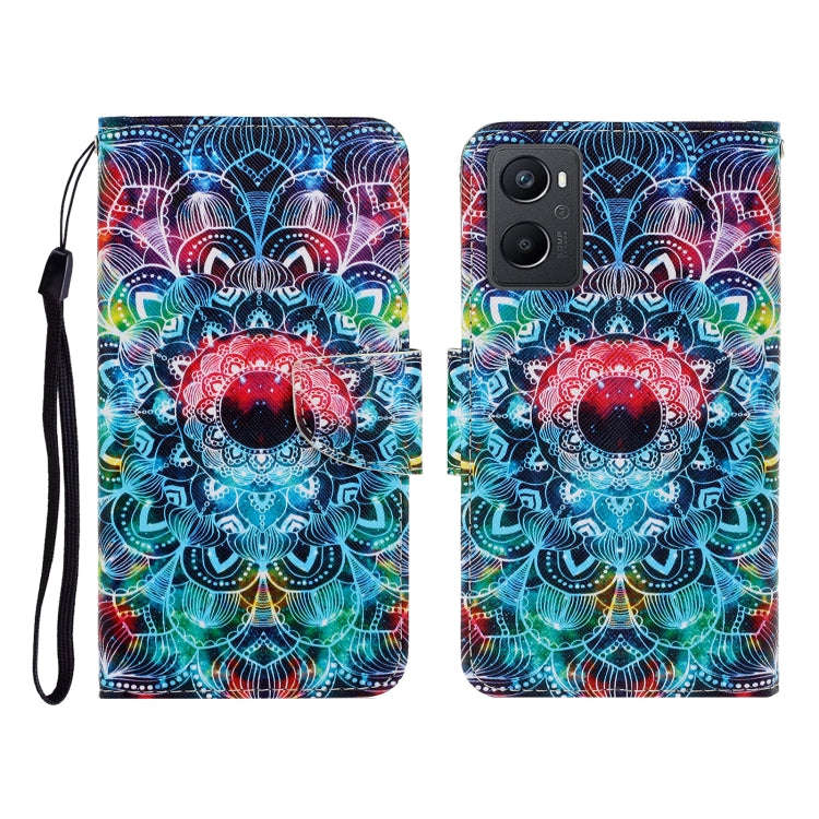 Colored Drawing Pattern Flip Leather Phone Case, For OPPO A96 4G / Realme 9i, For OPPO Find X5