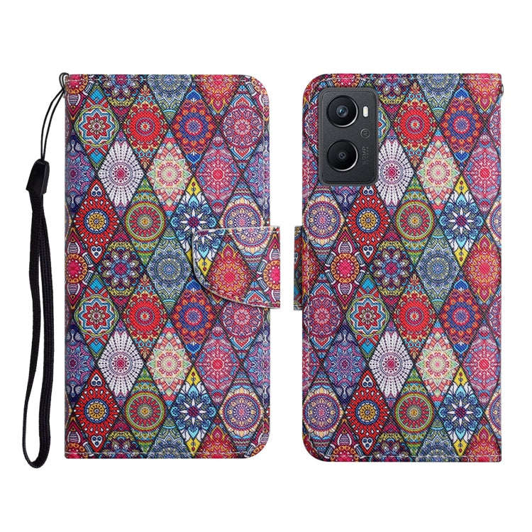 Colored Drawing Pattern Flip Leather Phone Case, For OPPO A96 4G / Realme 9i, For OPPO Find X5