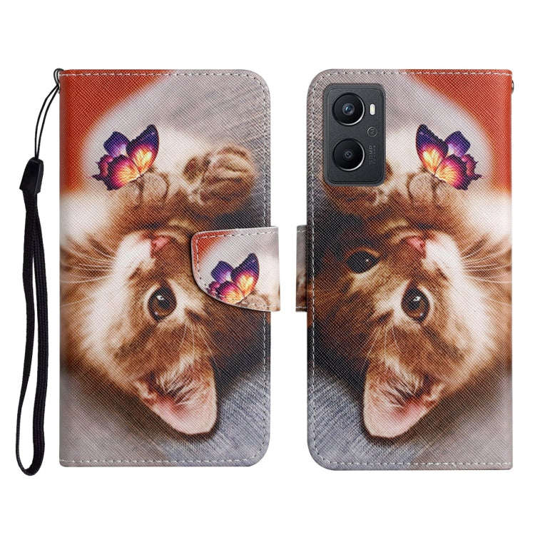 Colored Drawing Pattern Flip Leather Phone Case, For OPPO A96 4G / Realme 9i, For OPPO Find X5
