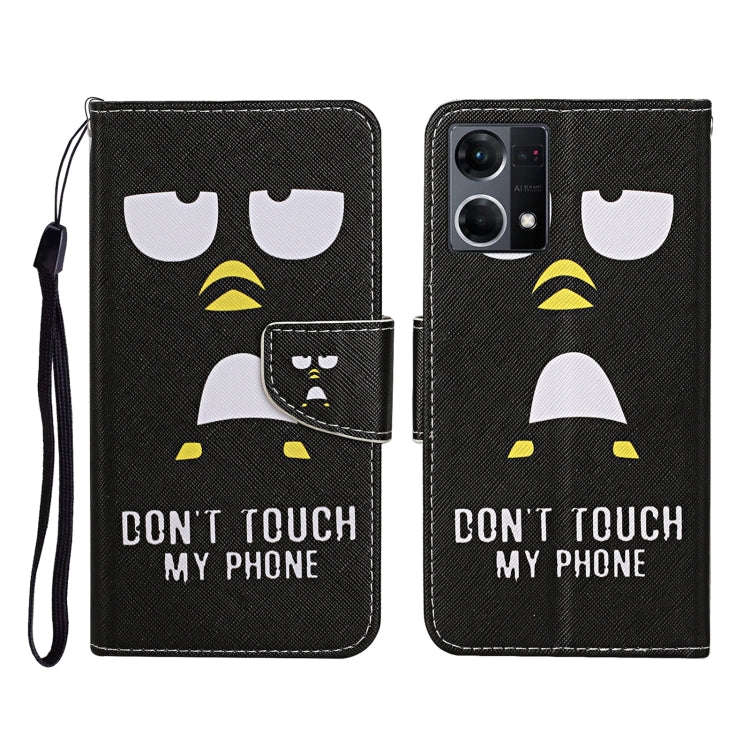 Colored Drawing Pattern Flip Leather Phone Case, For OPPO Reno7 4G