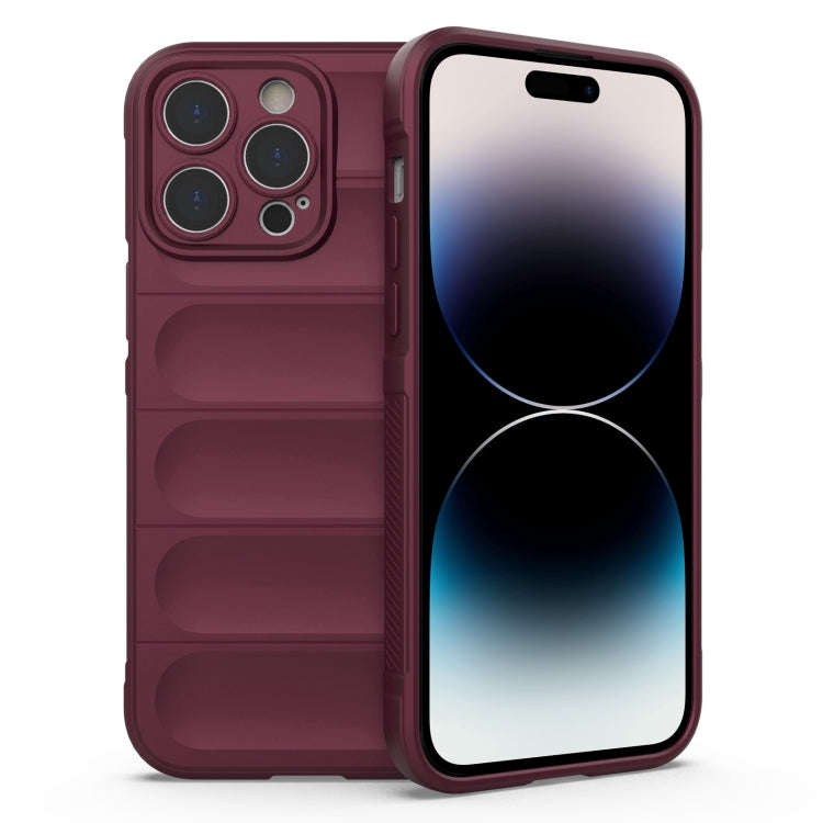 Magic Shield TPU + Flannel Phone Case, For iPhone 14 Pro Max