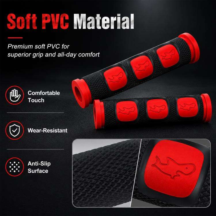2 PCS Motorcycle Modification Accessories PVC Horn ShapeHand Grip Cover Handlebar Set