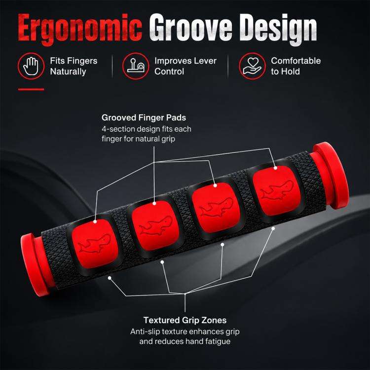 2 PCS Motorcycle Modification Accessories PVC Horn ShapeHand Grip Cover Handlebar Set