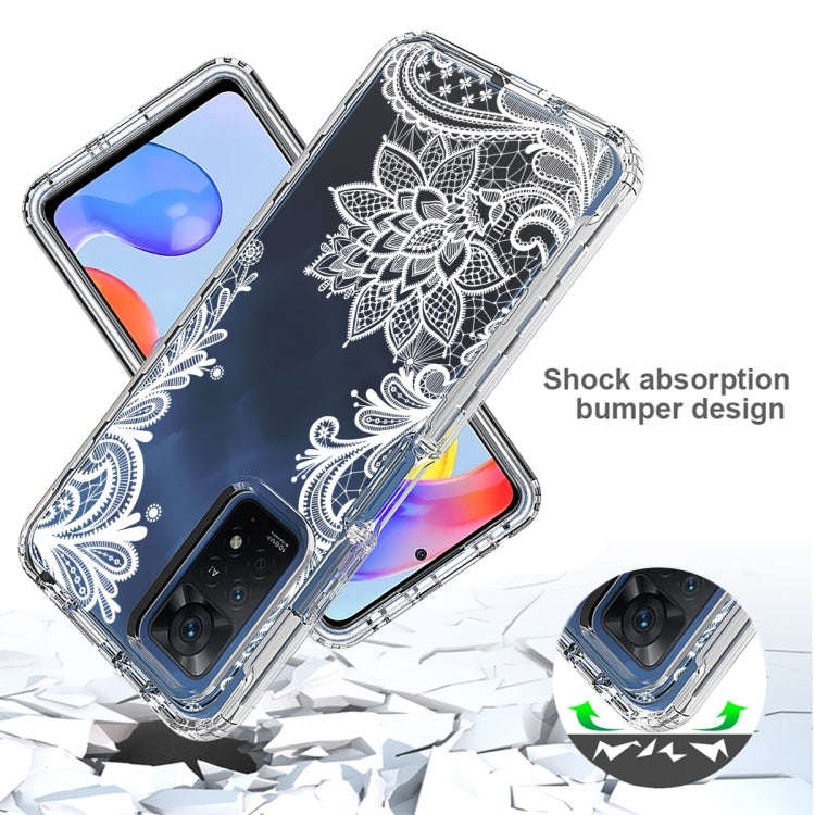 PC+TPU Transparent Painted Phone Case, For Xiaomi Redmi Note 11 Pro