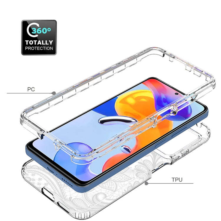 PC+TPU Transparent Painted Phone Case, For Xiaomi Redmi Note 11 Pro