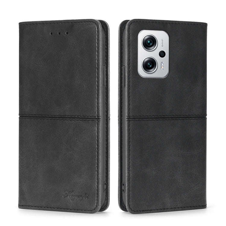 Cow Texture Magnetic Horizontal Flip Leather Phone Case, For Xiaomi Redmi Note 11T Pro 5G/Redmi N...