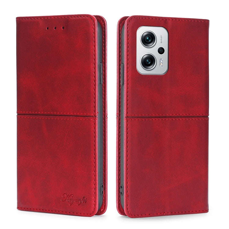 Cow Texture Magnetic Horizontal Flip Leather Phone Case, For Xiaomi Redmi Note 11T Pro 5G/Redmi N...