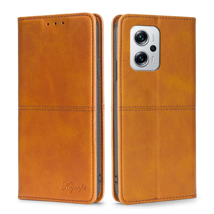 Cow Texture Magnetic Horizontal Flip Leather Phone Case, For Xiaomi Redmi Note 11T Pro 5G/Redmi N...