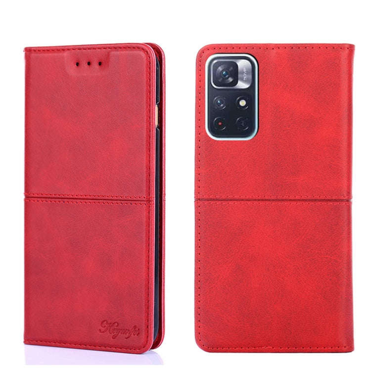 Cow Texture Magnetic Horizontal Flip Leather Phone Case, For Xiaomi Redmi Note 11T Pro 5G/Redmi N...