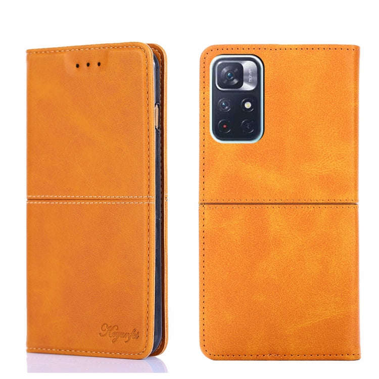 Cow Texture Magnetic Horizontal Flip Leather Phone Case, For Xiaomi Redmi Note 11T Pro 5G/Redmi N...