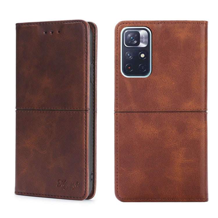 Cow Texture Magnetic Horizontal Flip Leather Phone Case, For Xiaomi Redmi Note 11T Pro 5G/Redmi N...