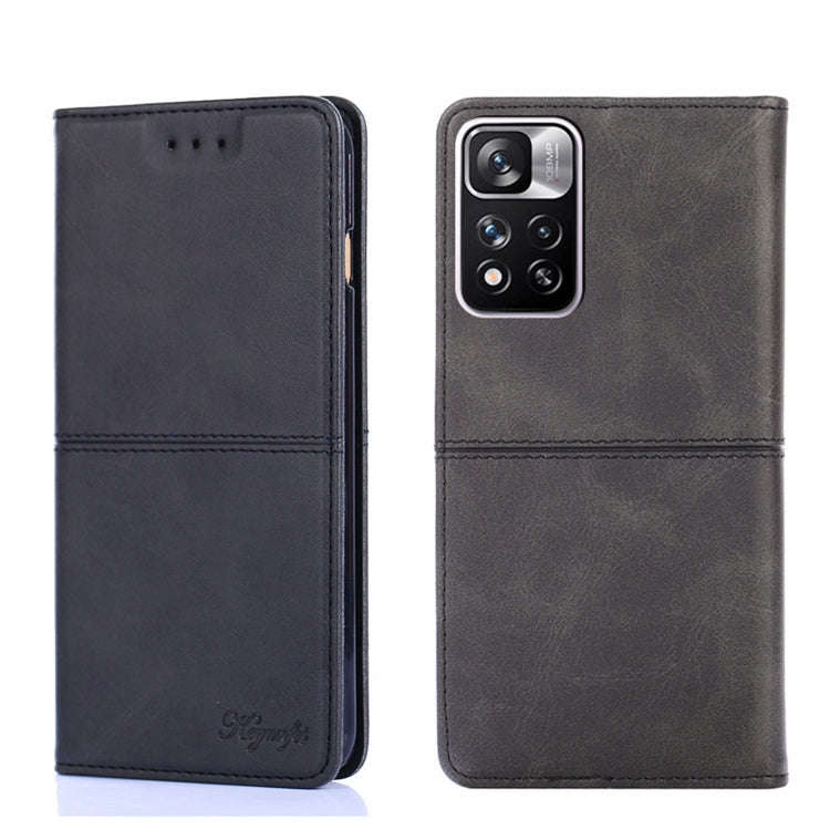 Cow Texture Magnetic Horizontal Flip Leather Phone Case, For Xiaomi Redmi Note 11T Pro 5G/Redmi N...