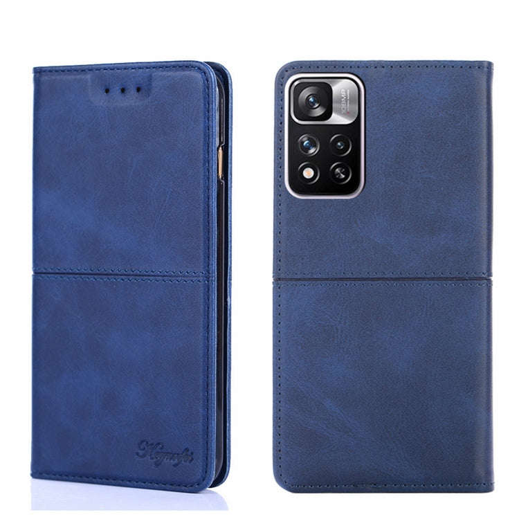 Cow Texture Magnetic Horizontal Flip Leather Phone Case, For Xiaomi Redmi Note 11T Pro 5G/Redmi N...