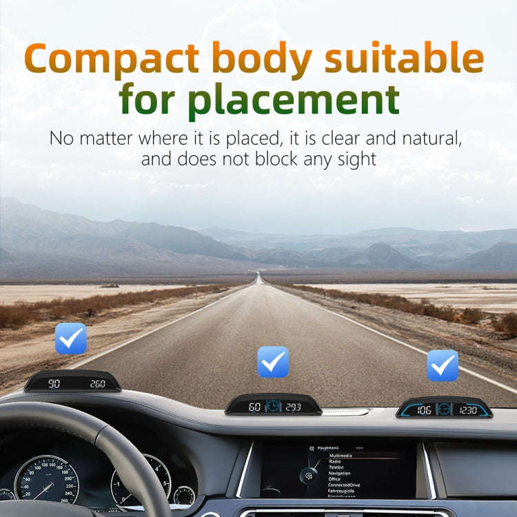 G3 Car 5.5 inch HUD Head-up Display HD GPS Speed Alarm Odometer, G3