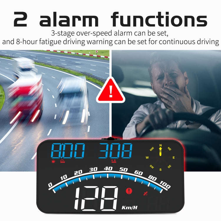 G10 5.5 inch Car HUD GPS Head Up Display Speedometer Odometer LED Windscreen Projector, G10