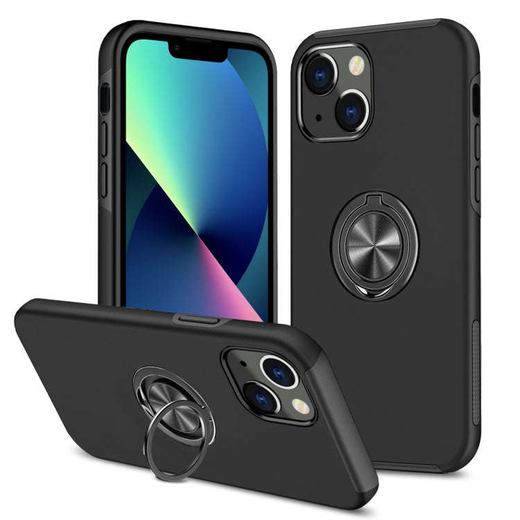 Magnetic Ring Kickstand Shockproof Phone Case, For iPhone 14, For iPhone 14 Plus, For iPhone 14 P...