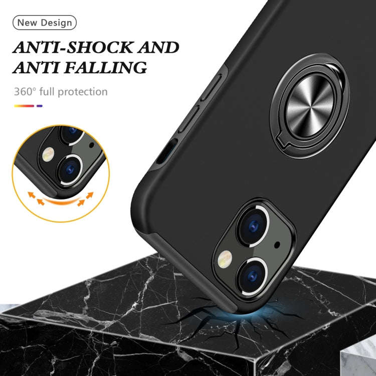 Magnetic Ring Kickstand Shockproof Phone Case, For iPhone 14, For iPhone 14 Plus, For iPhone 14 P...