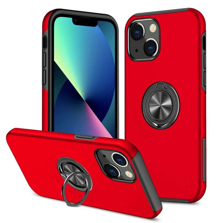 Magnetic Ring Kickstand Shockproof Phone Case, For iPhone 14, For iPhone 14 Plus, For iPhone 14 P...