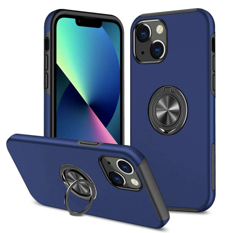 Magnetic Ring Kickstand Shockproof Phone Case, For iPhone 14, For iPhone 14 Plus, For iPhone 14 P...