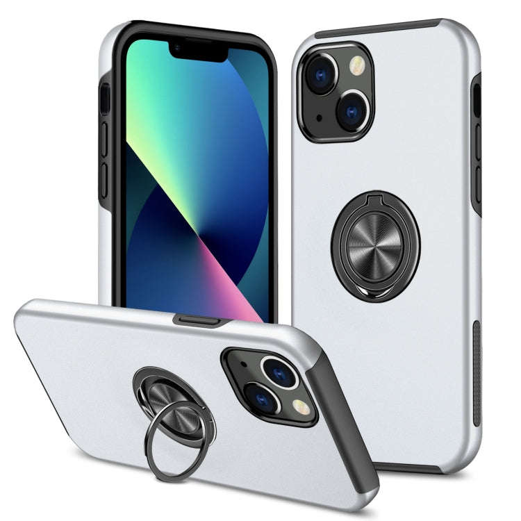Magnetic Ring Kickstand Shockproof Phone Case, For iPhone 14, For iPhone 14 Plus, For iPhone 14 P...