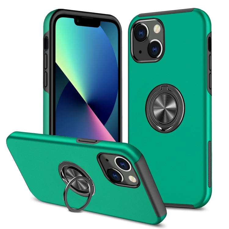 Magnetic Ring Kickstand Shockproof Phone Case, For iPhone 14, For iPhone 14 Plus, For iPhone 14 P...