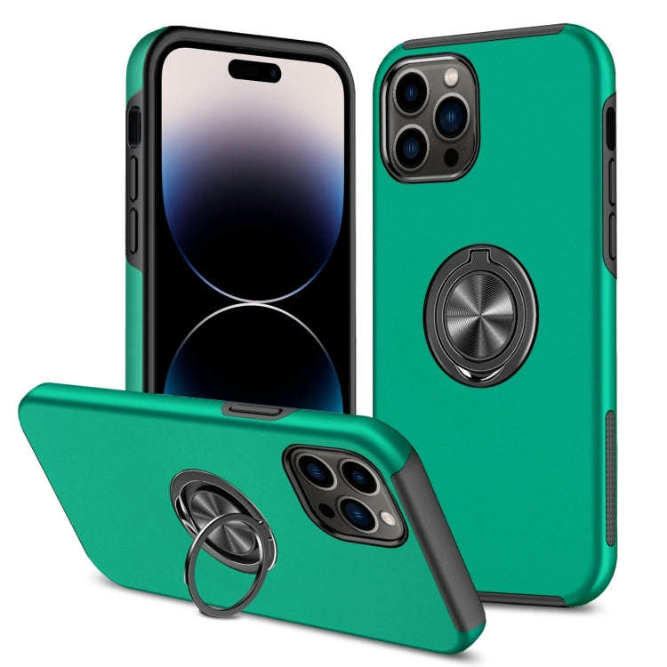 Magnetic Ring Kickstand Shockproof Phone Case, For iPhone 14, For iPhone 14 Plus, For iPhone 14 P...