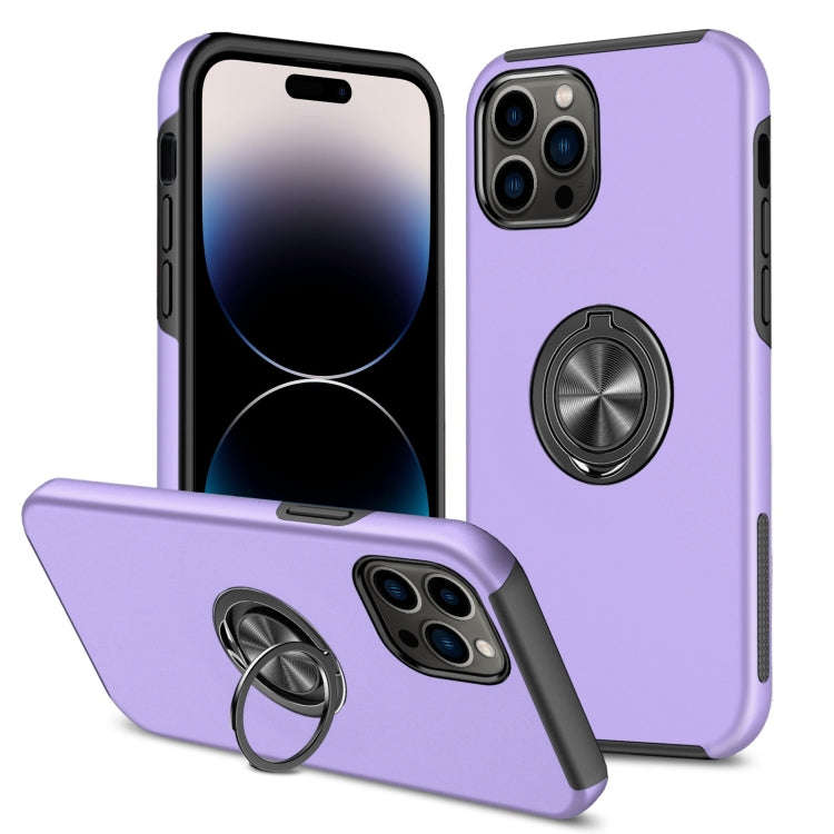 Magnetic Ring Kickstand Shockproof Phone Case, For iPhone 14, For iPhone 14 Plus, For iPhone 14 P...