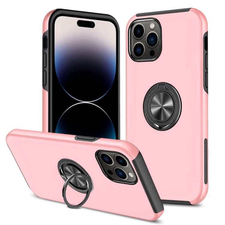 Magnetic Ring Kickstand Shockproof Phone Case, For iPhone 14, For iPhone 14 Plus, For iPhone 14 P...