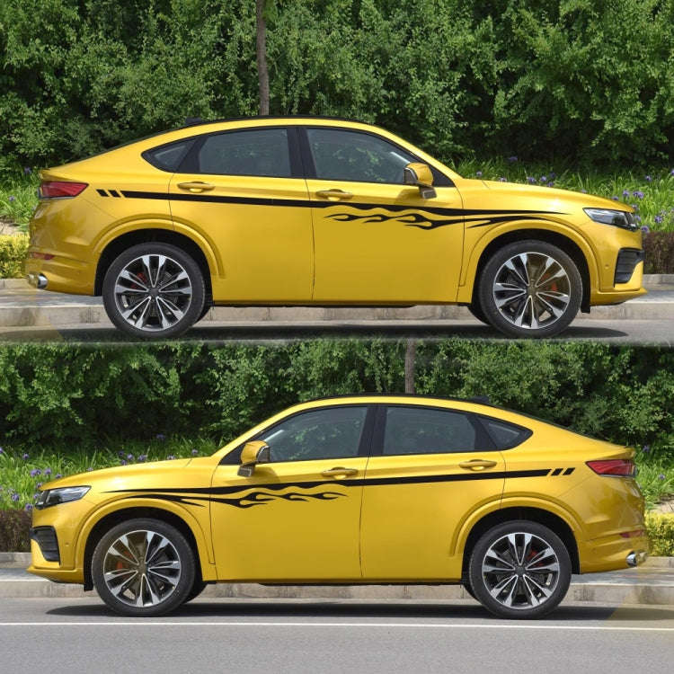 2 PCS/Set D-280 Flame Streak Pattern Car Modified Decorative Sticker, D-280