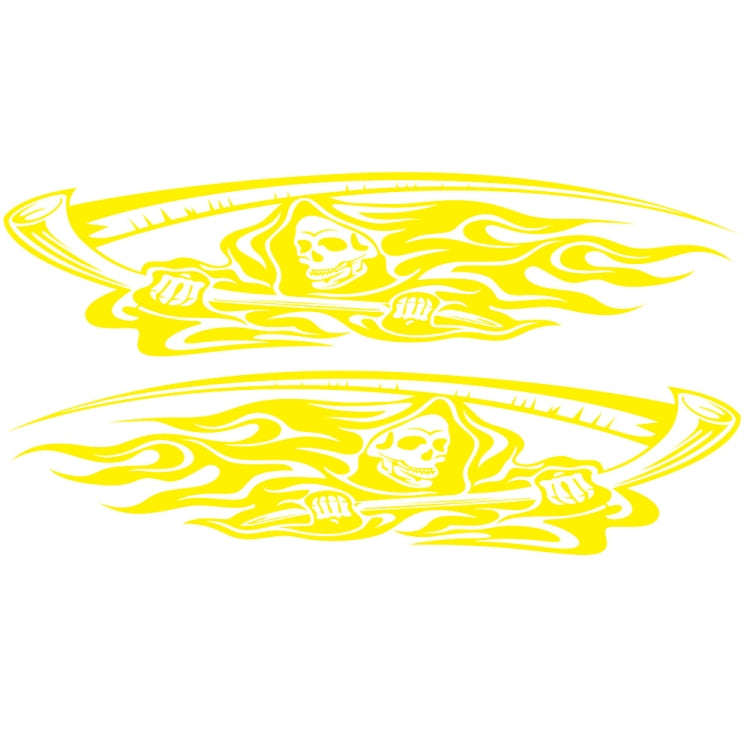 2 PCS/Set D-435 Grim Reaper Pattern Car Modified Decorative Sticker, D-435