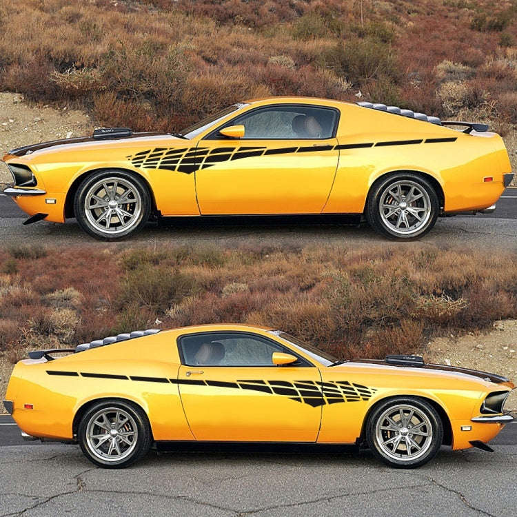 2 PCS/Set D-501 Plaid Pattern Car Modified Decorative Sticker, D-501