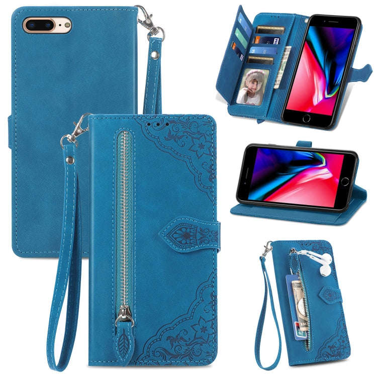 Embossed Flower Shockproof Leather Phone Case, For iPhone SE 2022 / SE 2020 / 8 / 7, For iPhone 8...